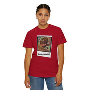 Unisex Bread Winner T-Shirt in red with vibrant design, made from 100% US cotton.