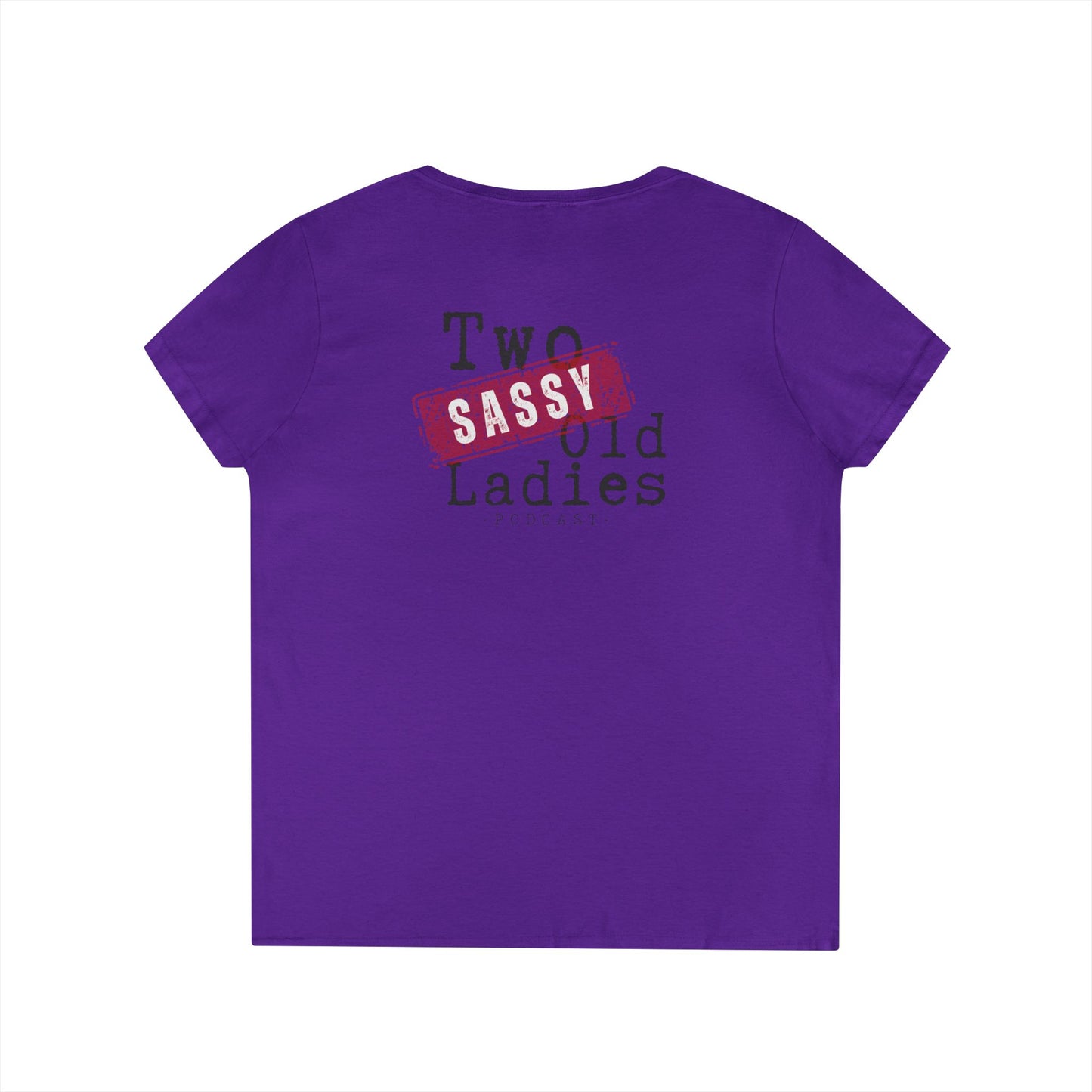 Sassy Ladies' V-Neck T-Shirt, Funny Tee, Gifts for Friends, Birthday Shirt, Retro Vibe, Mother's Day Gift