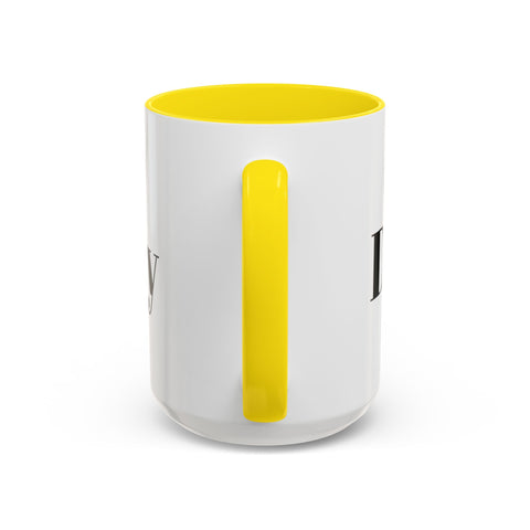 Motivational Accent Coffee Mug with yellow interior and handle, featuring "Do It Today" design, perfect for home or office.