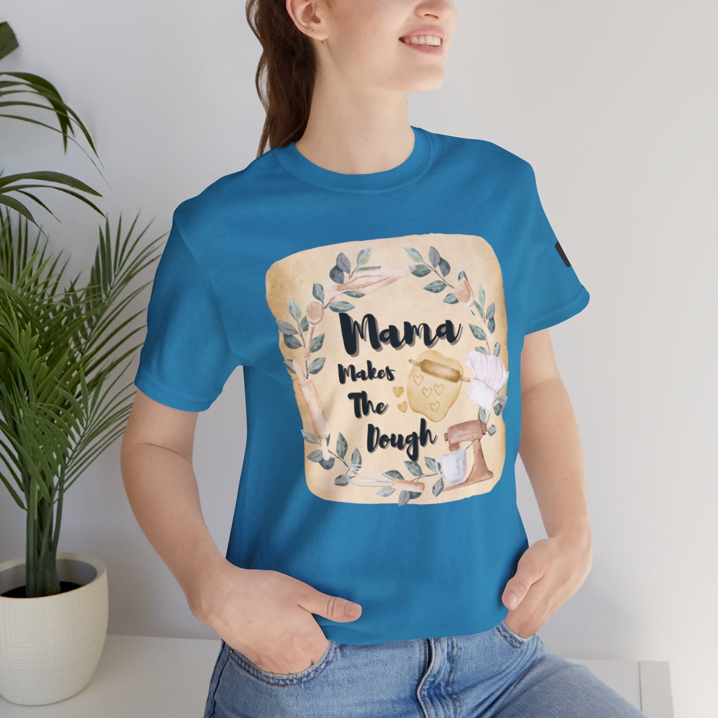 Momma Makes The Dough Short Sleeve Funny Cooking Shirt