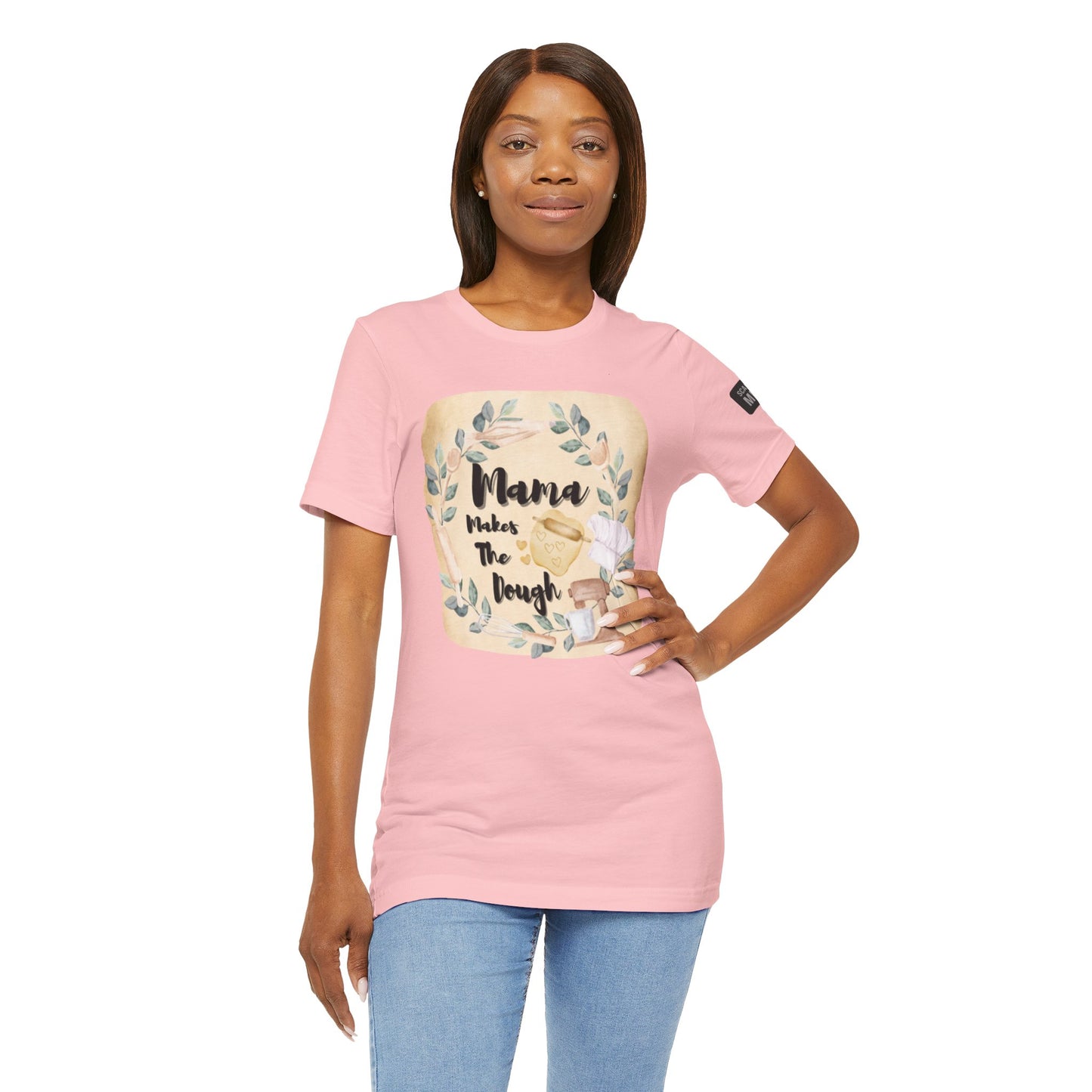 Momma Makes The Dough Short Sleeve Funny Cooking Shirt
