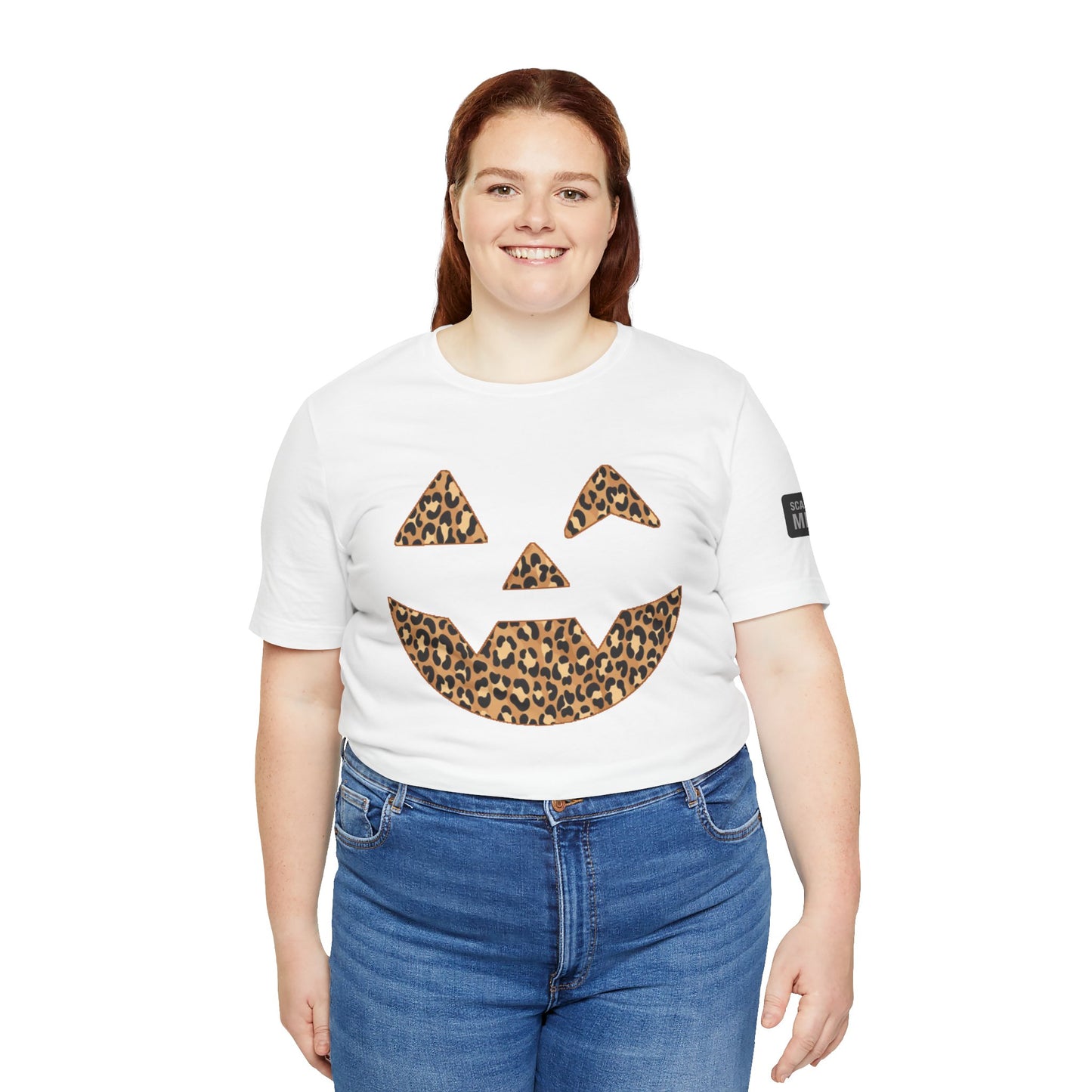 Leopard Print Jac O'Lantern Halloween Tee