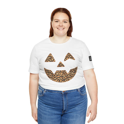 Leopard Print Jac O'Lantern Halloween Tee