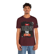 Funny Dad Joke Short Sleeve Tee, Papa Brings the Bacon