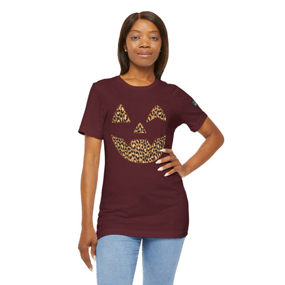 Leopard Print Jac O'Lantern Halloween Tee