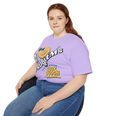 Sourdough Problems Tee, Funny Baking Shirt, Unisex Cotton T-Shirt, Culinary Gift, Baking Lover Apparel