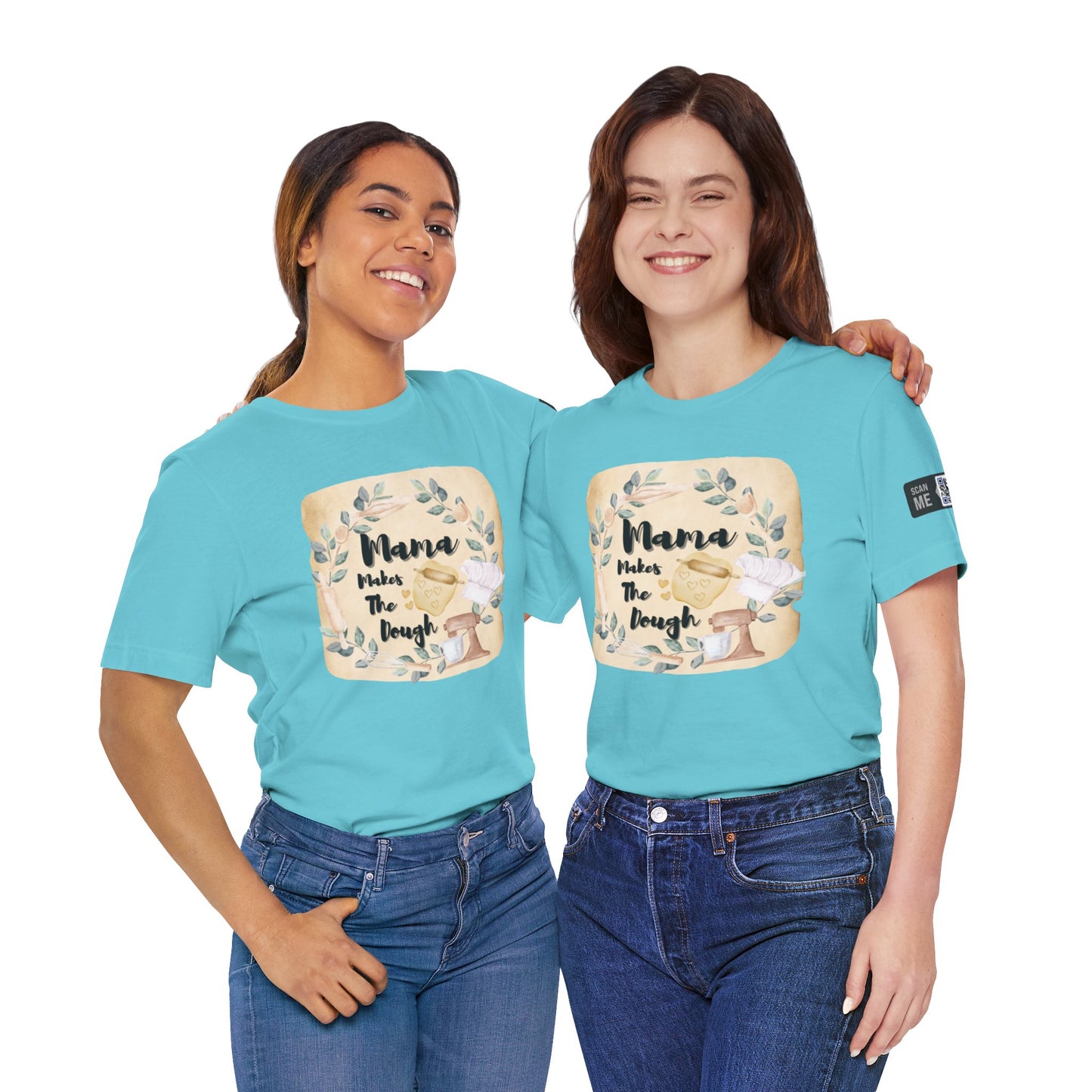 Momma Makes The Dough Short Sleeve Funny Cooking Shirt