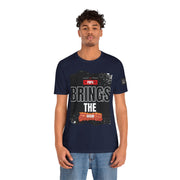 Funny Dad Joke Short Sleeve Tee, Papa Brings the Bacon
