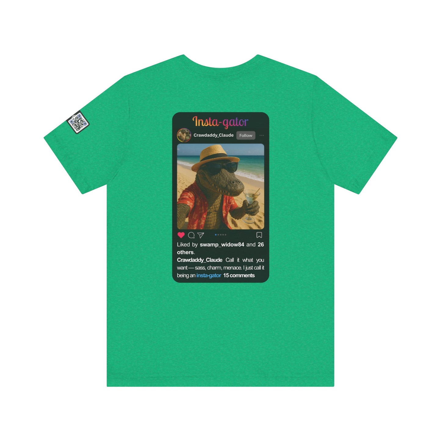 Insta-gator Fun Unisex T-Shirt Style 1