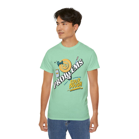 Sourdough Problems Tee, Funny Baking Shirt, Unisex Cotton T-Shirt, Culinary Gift, Baking Lover Apparel