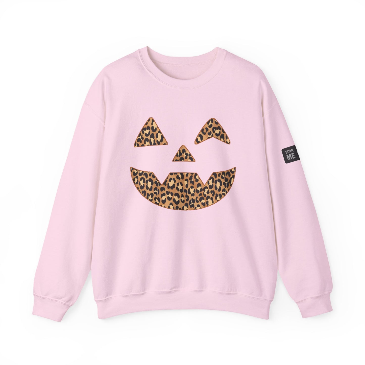 Leopard Print Jack-O'-Lantern Sweatshirt
