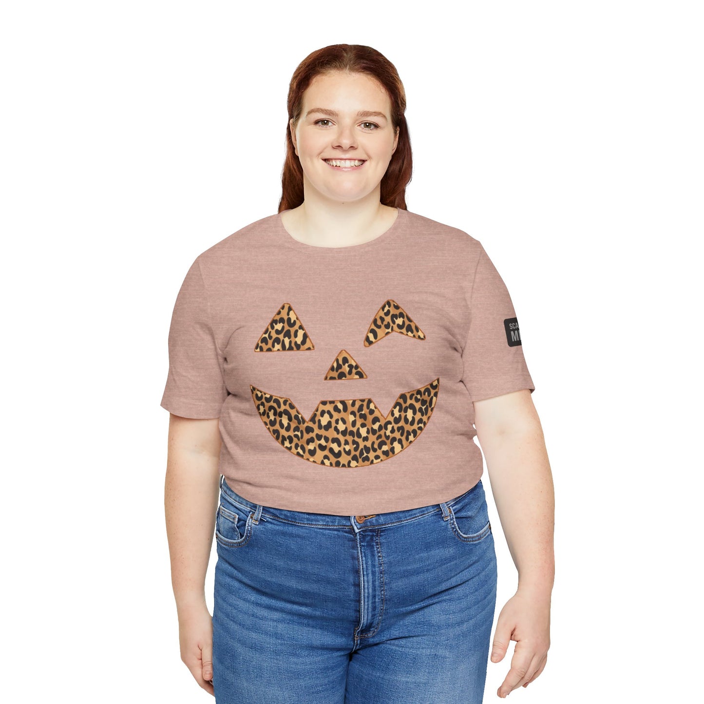 Leopard Print Jac O'Lantern Halloween Tee