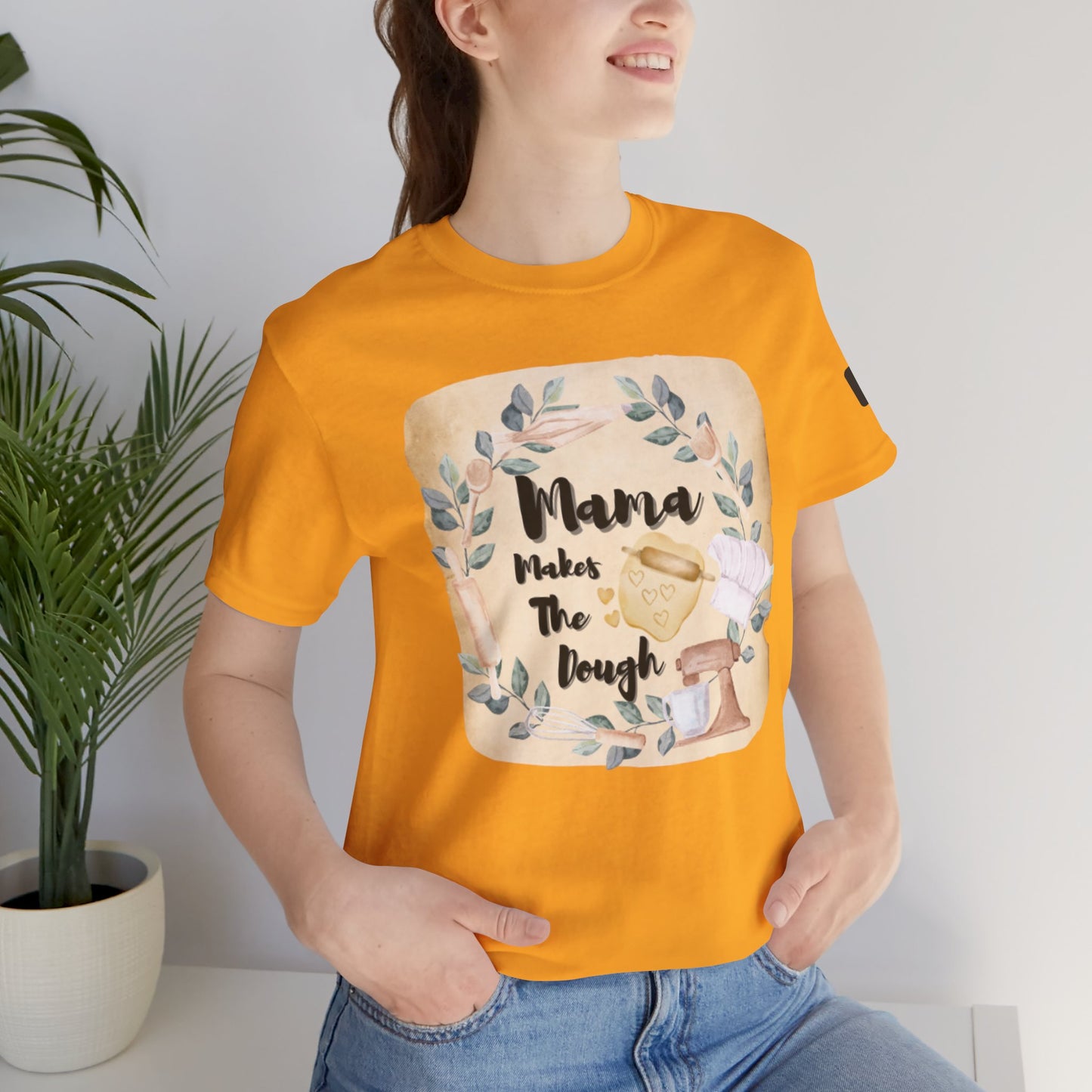 Momma Makes The Dough Short Sleeve Funny Cooking Shirt