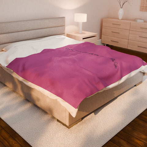 Cozy Velveteen Plush Blanket - A Mother&