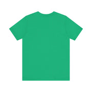 Green unisex jersey short sleeve tee, soft cotton, classic fit.