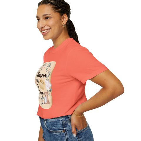 Unisex garment-dyed T-shirt with "Mom&