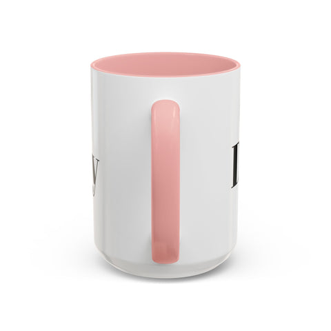 Motivational Accent Coffee Mug with pink handle and interior, features "Do It Today" design.