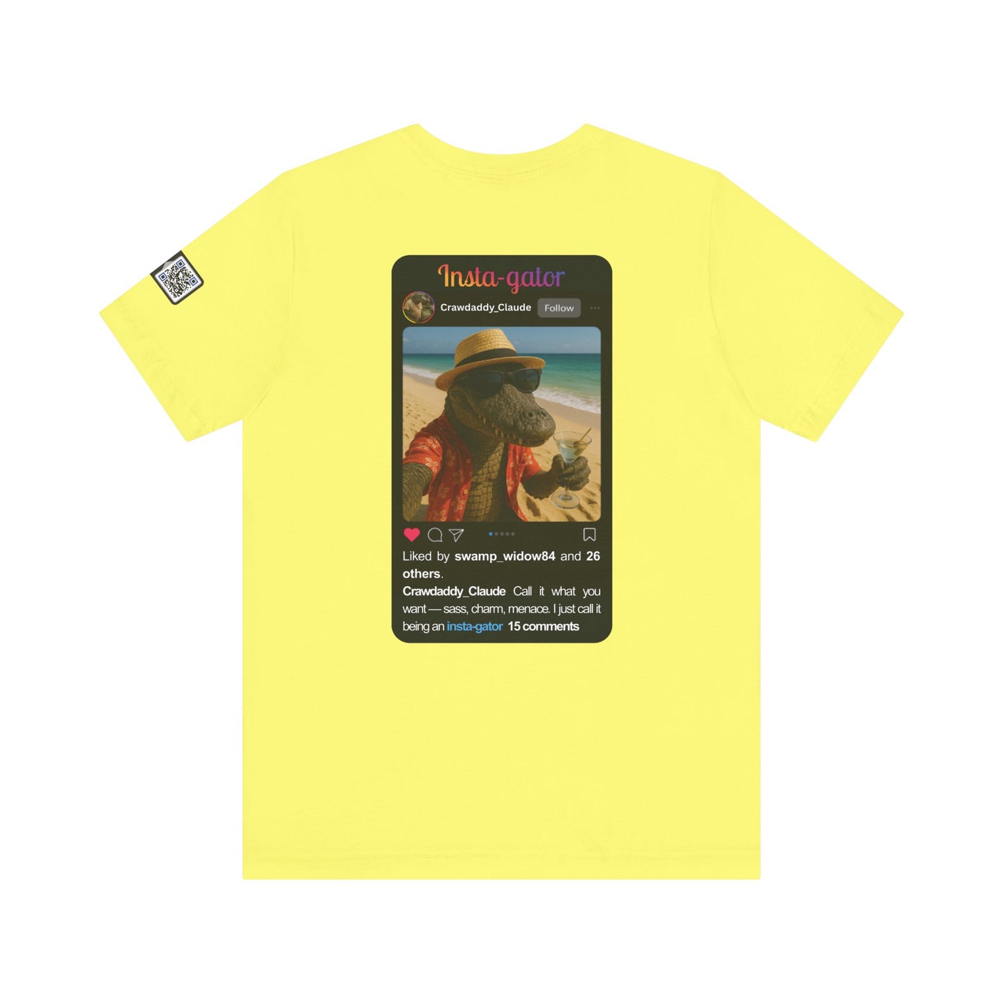 Insta-gator Fun Unisex T-Shirt Style 1