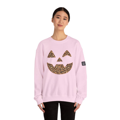 Leopard Print Jack-O'-Lantern Sweatshirt