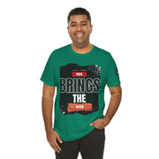 Funny Dad Joke Short Sleeve Tee, Papa Brings the Bacon