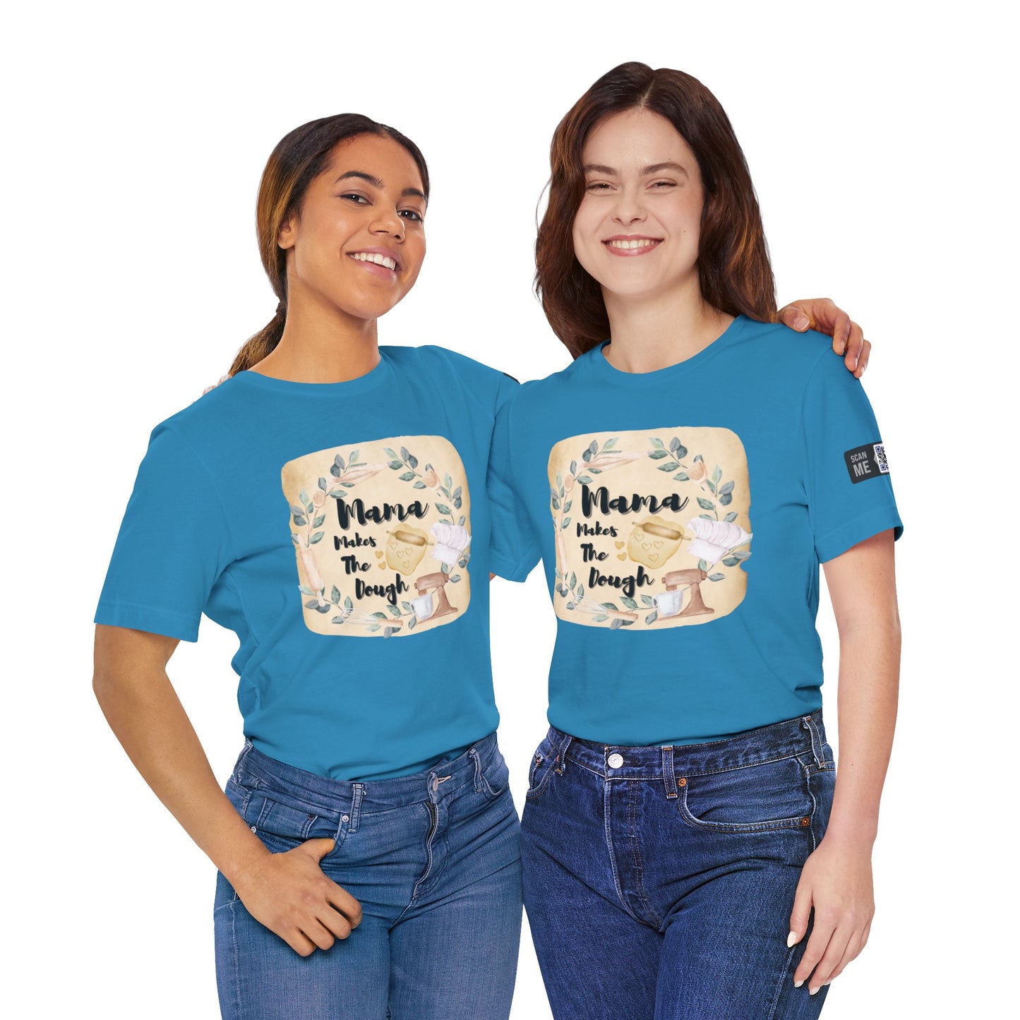 Momma Makes The Dough Short Sleeve Funny Cooking Shirt