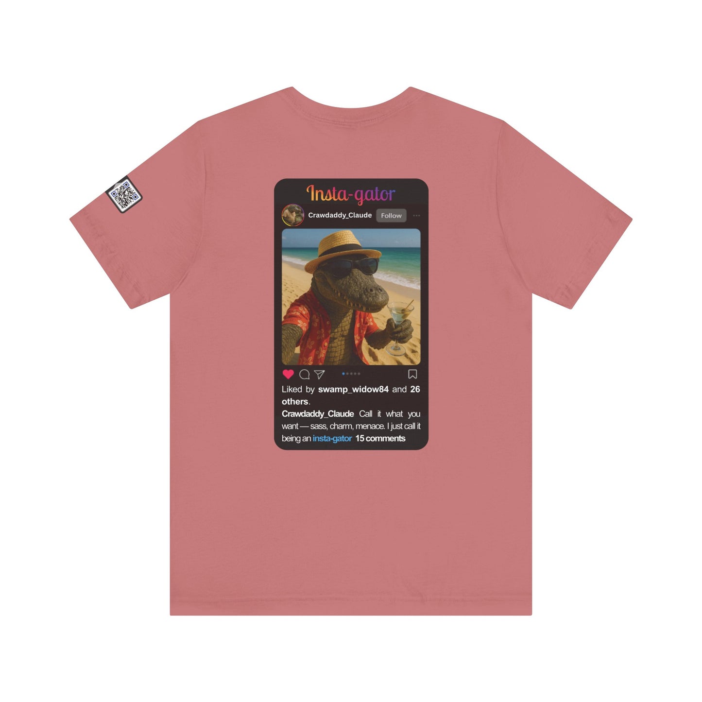 Insta-gator Fun Unisex T-Shirt Style 1