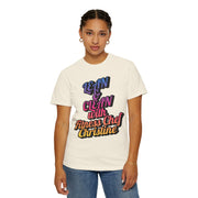 Unisex garment-dyed t-shirt with "Lean & Clean with Fitness Chef Christine" design.