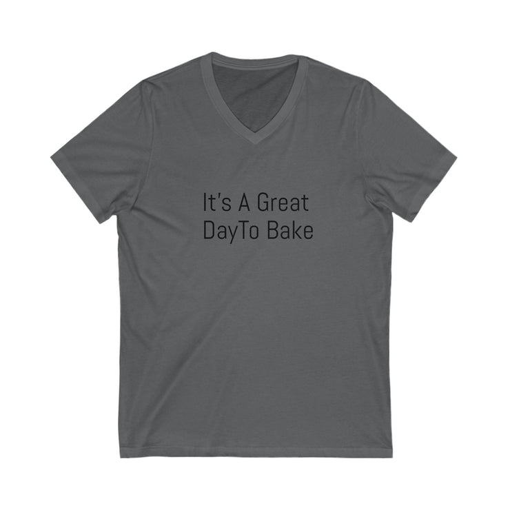 Unisex V-neck tee with "It&