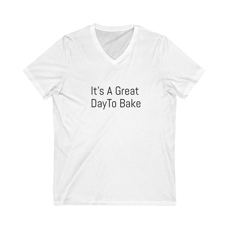 Unisex V-Neck Tee with "It&