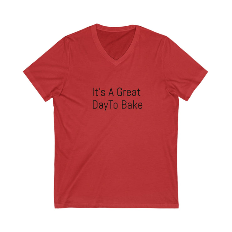 Baking Enthusiast V-Neck Tee - "It&