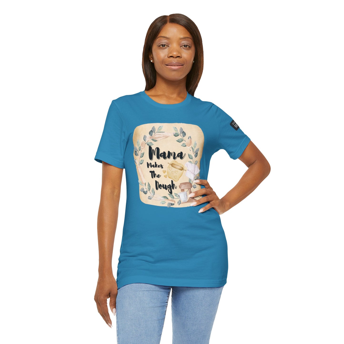 Momma Makes The Dough Short Sleeve Funny Cooking Shirt