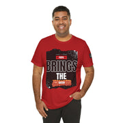 Funny Dad Joke Short Sleeve Tee, Papa Brings the Bacon