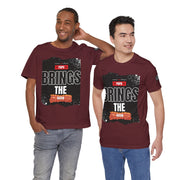 Funny Dad Joke Short Sleeve Tee, Papa Brings the Bacon