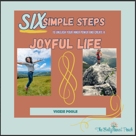 eBook cover of "6 Simple Steps to Unleash Your Inner Power and Create a Joyful Life" by Vickie Poole.